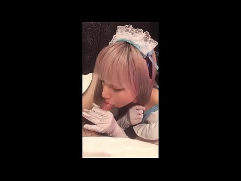 ❤️ 日本のアイドル「まゆか」、フレンチメイドのコスプレ、その1、ローションでフェラチオ、自慰行為 ️ スーパーセックス ❌️❤